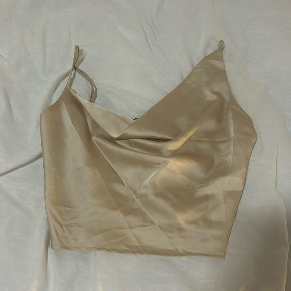 Abercrombie and Fitch asymmetrical cropped flowy tank top